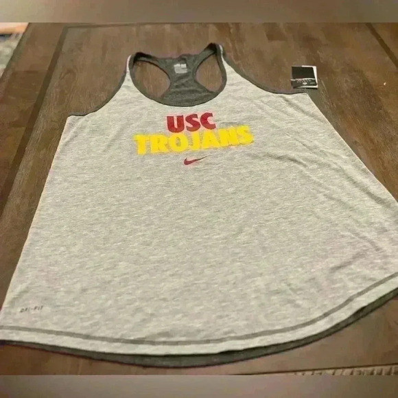 Nike XL gray tank with USC Trojans print - Picture 1 of 6